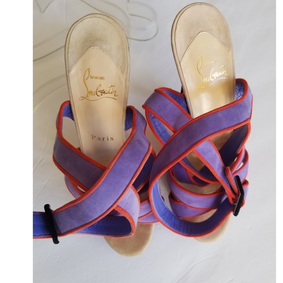 Christian Louboutin | Staratata Suede Sandals - Picture 8 of 8